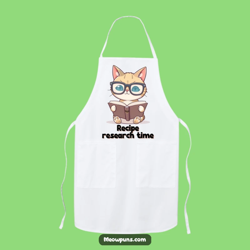Funny Bookworm Cat Apron: Cook, Read, and Laugh with This Hilarious Kitchen Apron