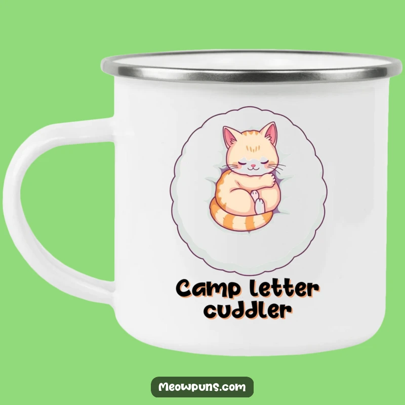 Funny Cozy Cat Camping Mug: Sip Your Adventure Fuel with Feline Comfort