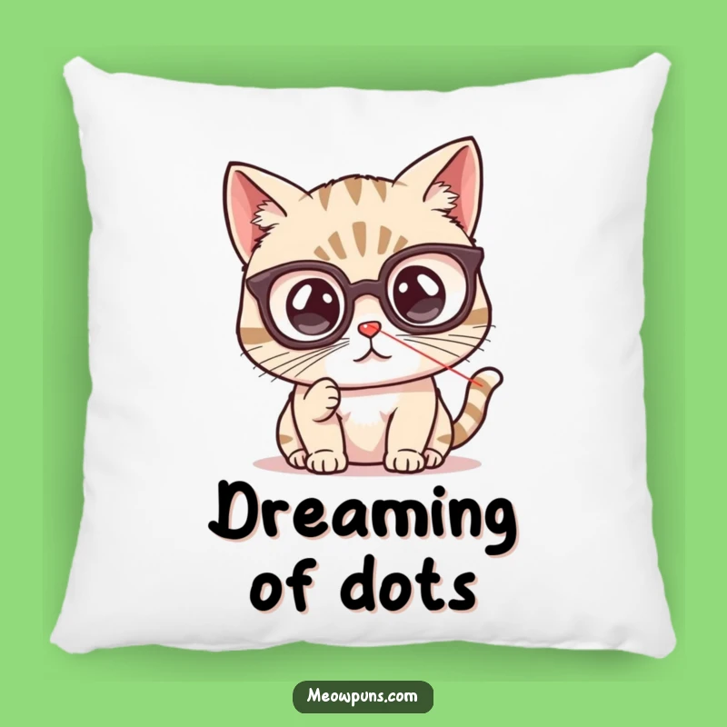 Funny Cat Spectacles Laser Pointer Pillow - Comfy & Hilarious Decor!