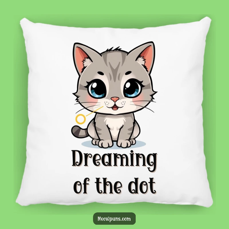 Funny Cat Laser Pillow: Cozy Comfort with Hilarious Chase Fun