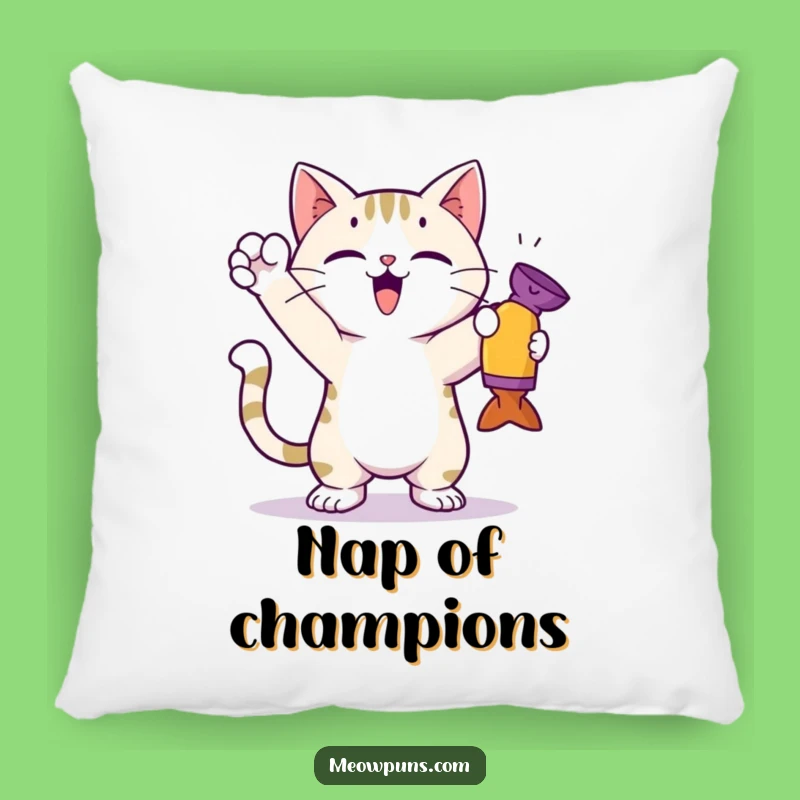 Funny Cat Toy Victor Pillow - Cozy Champion Comfort!
