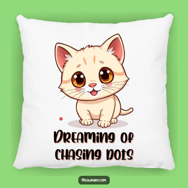 Funny Googly Eye Cat Laser Pillow: Soft Feline Chase for a Comfy, Hilarious Accent