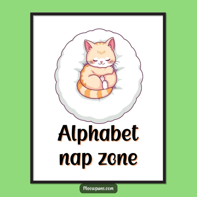 Funny Cozy Cat Digital Art Print: Instant Comfort and Charm for Your Walls