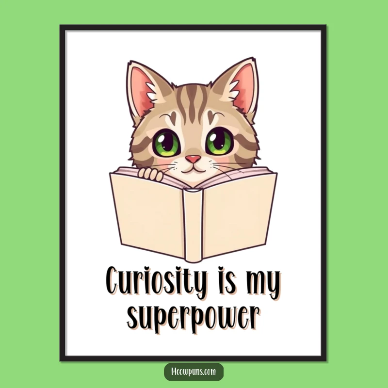 Funny Tabby Cat Dictionary Art: Instant Literary Humor for Your Walls