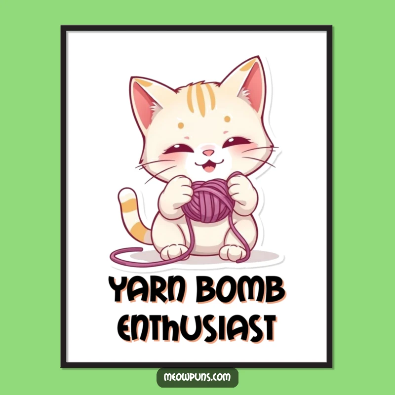 Funny Mischievous Cat Digital Art - Hilarious Printable for Playful Spaces