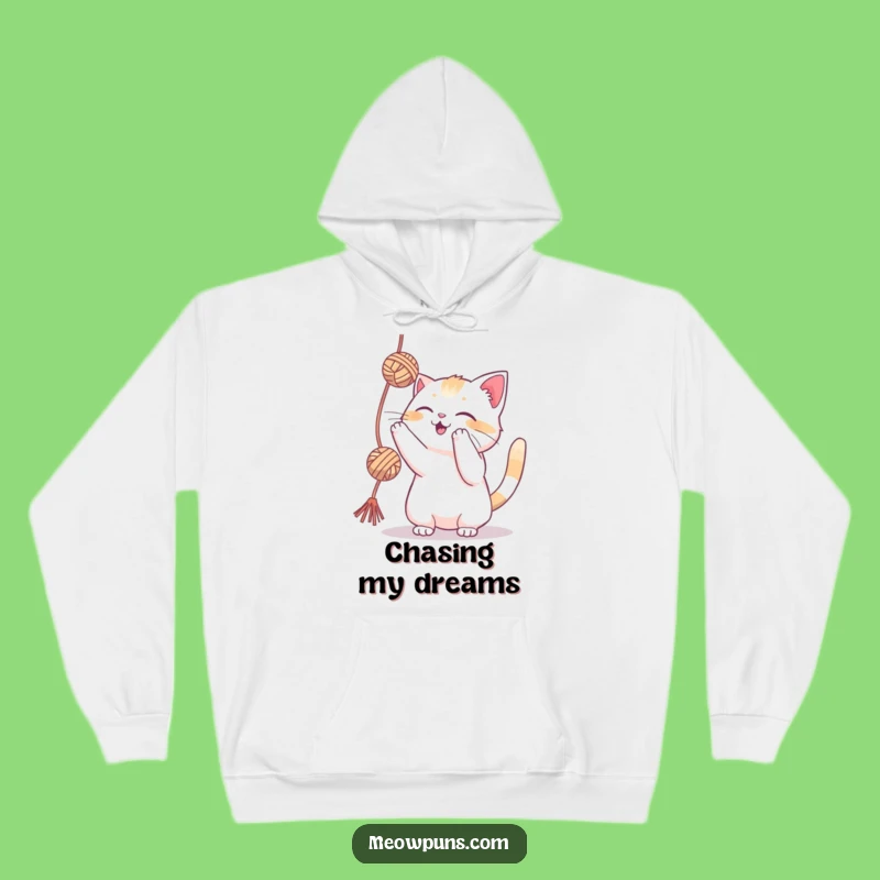 Funny Playful Cat Yarn Hoodie: Stay Cozy and Embrace Feline Fun