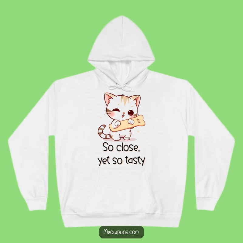 Cozy Funny Cat Fishbone Hoodie - Warm and Hilarious Cat Lover Apparel