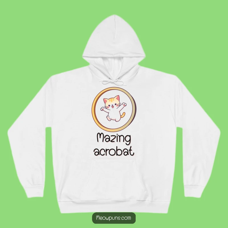 Funny Cat Acrobat Hoodie: Stay Cozy While Channeling Your Inner Feline Daredevil