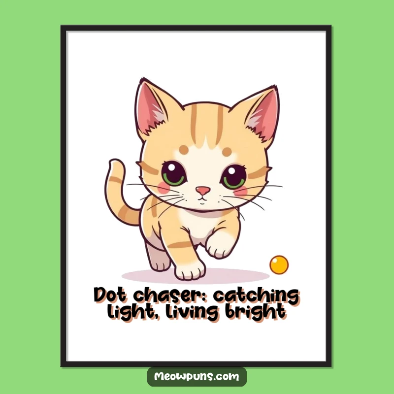 Free Printable Wall Art: Energetic Laser Cat, Hilarious Downloadable Decor for Playful Spaces