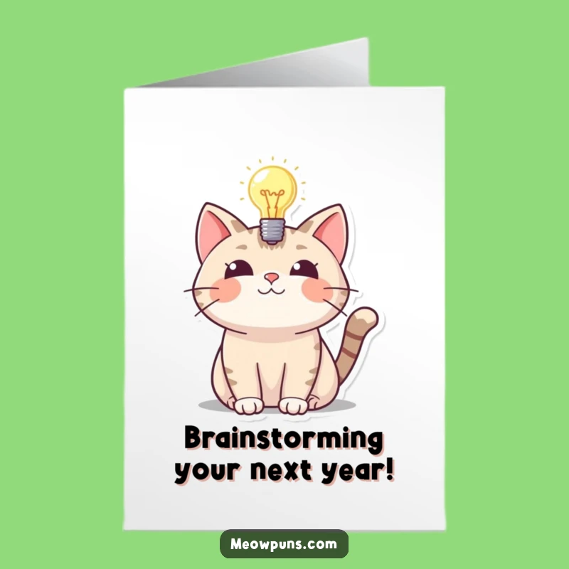 Free Printable Birthday Card: Brilliant Cat Idea, Funny Downloadable Gift for Cat Lovers