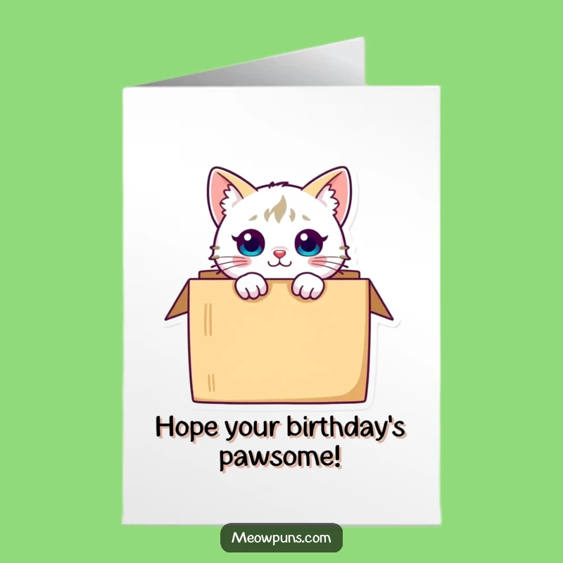 Free Printable Curious Cat Funny Birthday Card - Playful Downloadable Gift