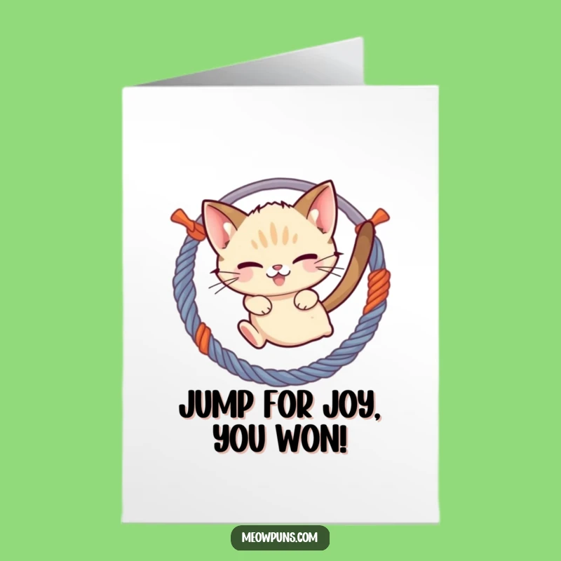 Free Printable Congrats Card: Energetic Siamese Cat, Witty Downloadable Gift
