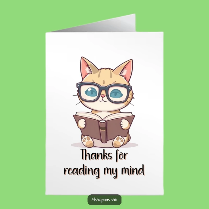Free Printable Thank You Card: Grateful Cat's Wisdom - Funny Downloadable