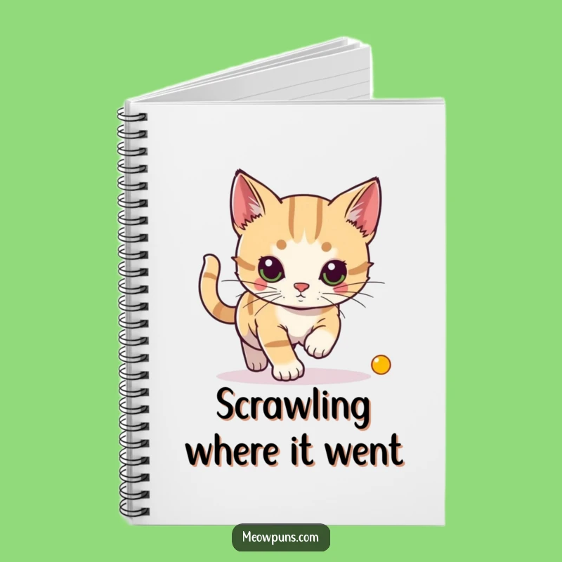 Funny Cat Laser Dot Notebook - Track Your Goals with Feline Focus