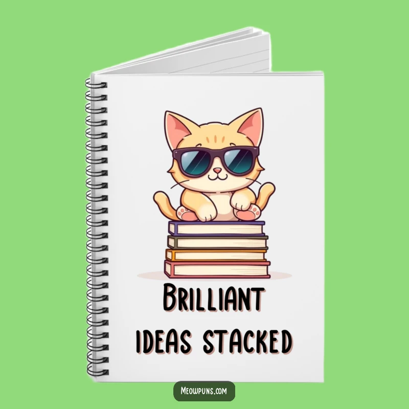 Funny Cool Cat Sunglasses Notebook: Jot Down Your Coolest Ideas!