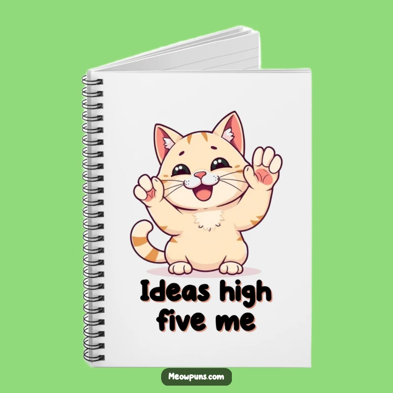 Funny High Five Cat Notebook: Jot Down Successes with This Celebratory Feline!