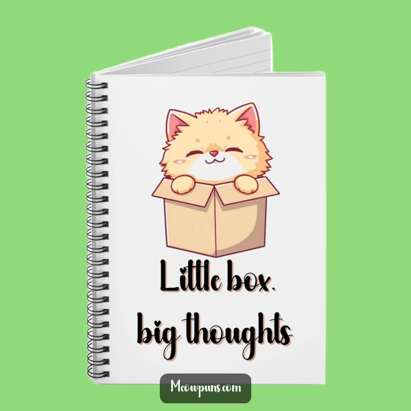 Funny Small Box Cat Notebook: Jot Down Ideas with Feline Flair