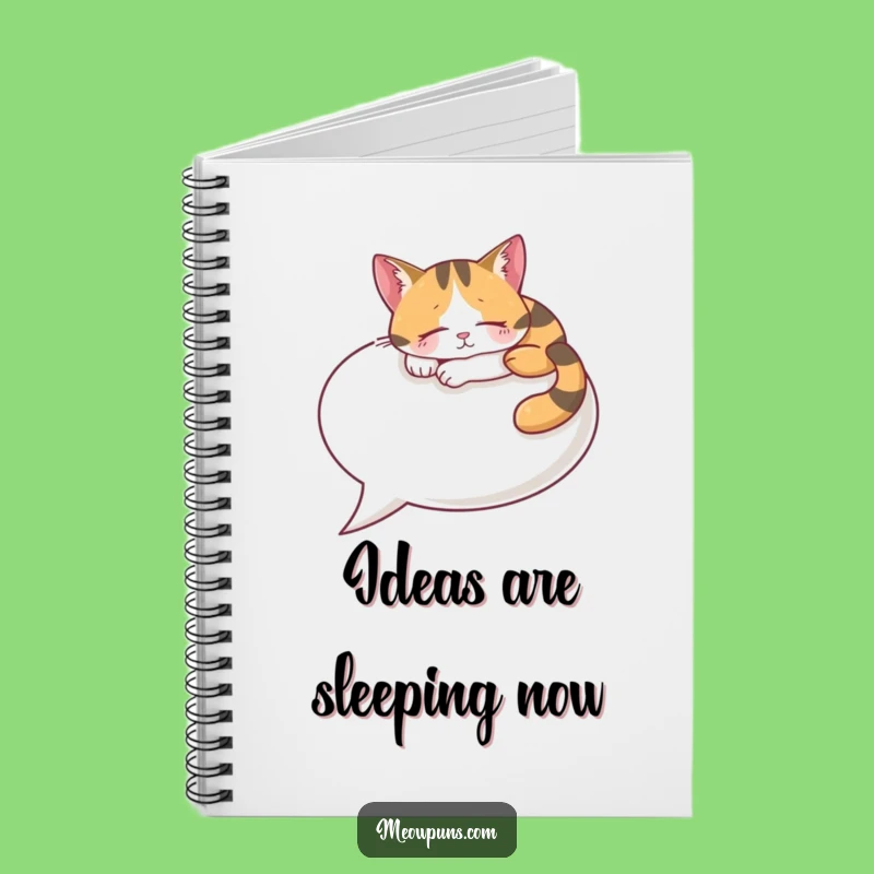 Funny Calico Cat Speech Bubble Notebook: Jot Down Your Thoughts Hilariously