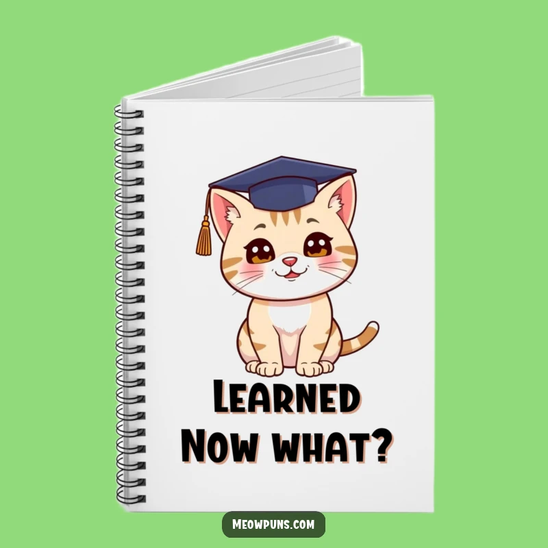Funny Cat Graduation Notebook: Record Your Achievements