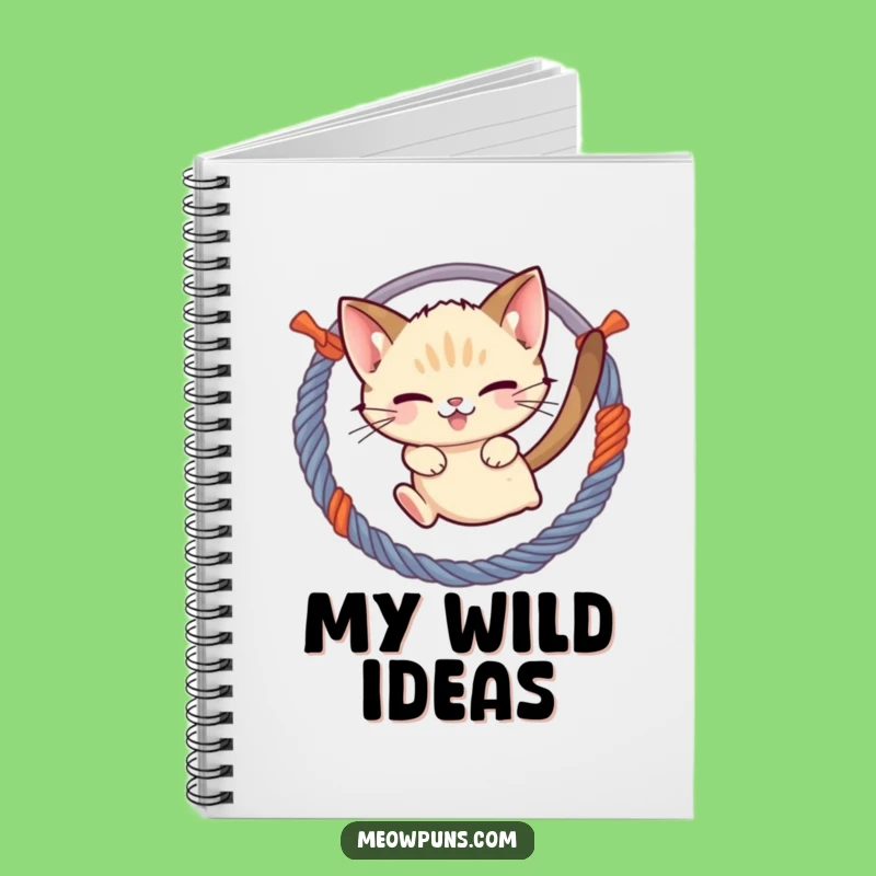 Funny Cat Journal: Siamese Cat Yarn, Lined Notebook, Playful Gift