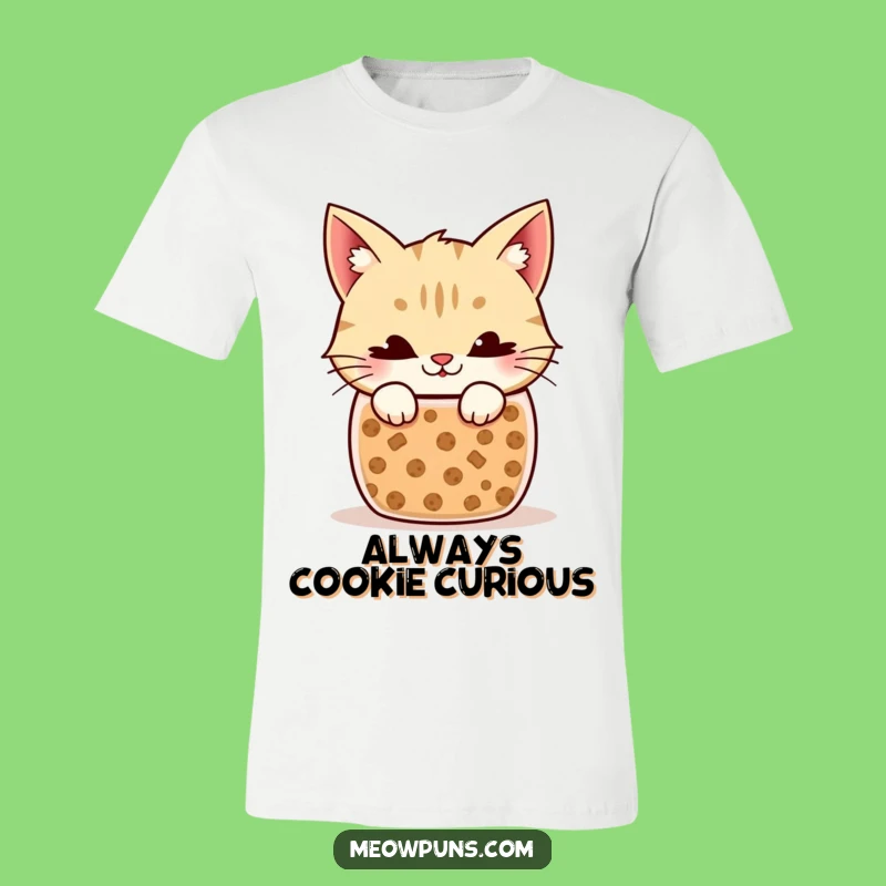 Funny Cat Cookie Thief T-Shirt: Wear Your Sweetest Shenanigans!