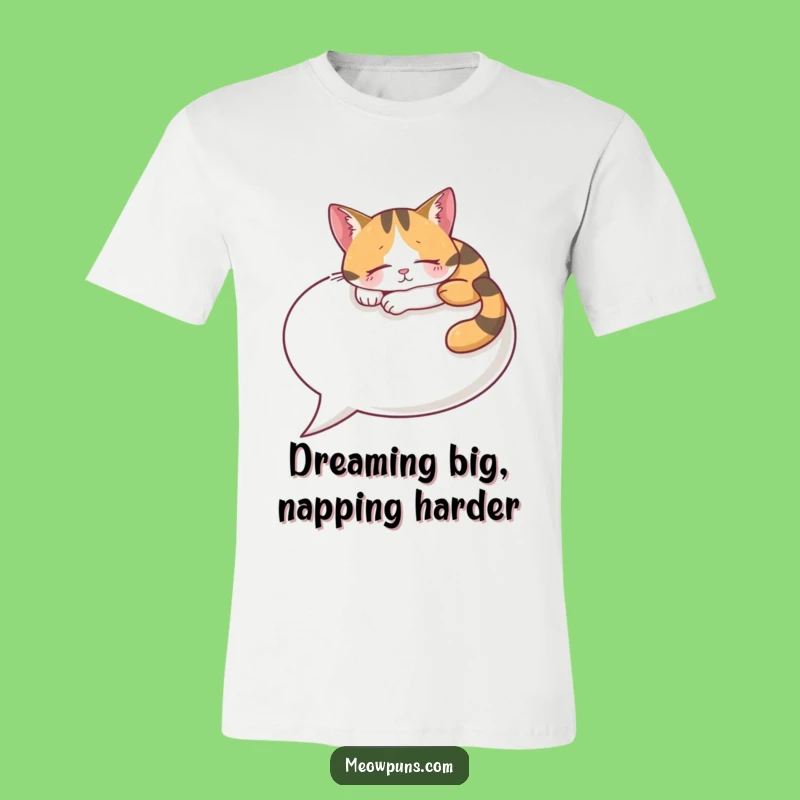 Funny Calico Cat Speech Bubble T-Shirt: Comfy Humor for Cat Enthusiasts