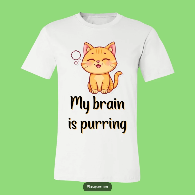 Funny Ginger Cat Thought Bubble T-Shirt: Wear Your Happy Ideas
