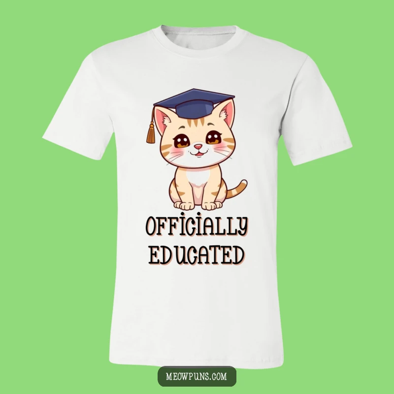 Funny Cat Graduation T-Shirt: Celebrate Success with Feline Flair