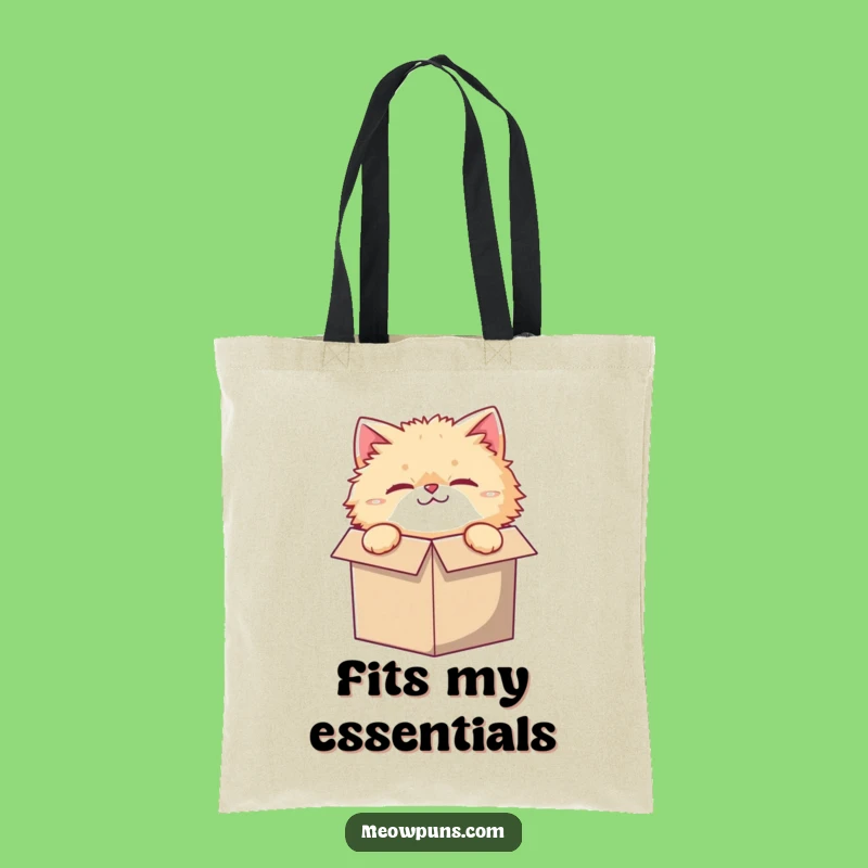 Funny Small Box Cat Tote Bag: Carry Your Cat Obsession in Style
