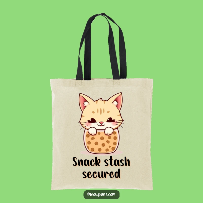 Funny Cat Cookie Jar Tote Bag: Carry Your Treats (or Secrets) in Style!